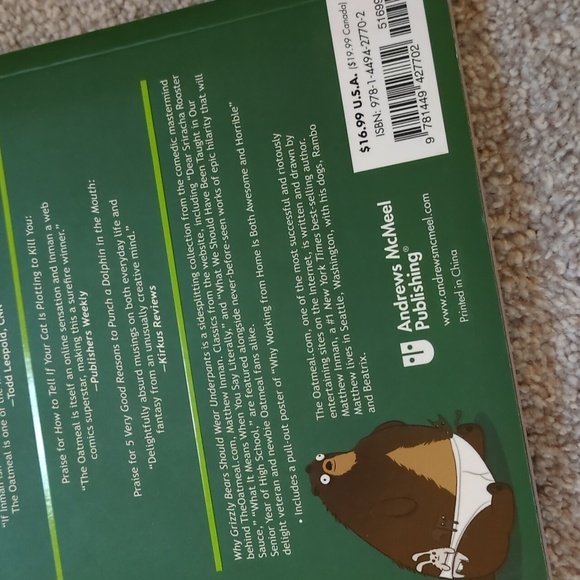 Why Grizzly Bears Should Wear Underpants Book by Matthew Inman from The Oatmeal - Picture 4 of 8